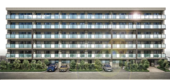 サンクレイドル立川幸町　外観完成予想CG1