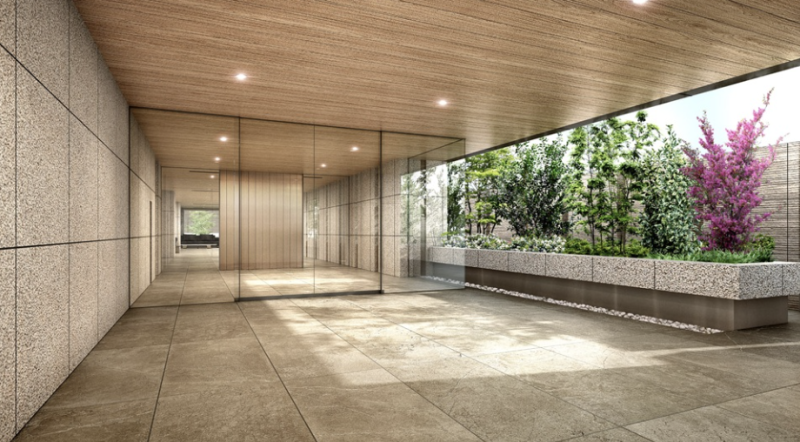 ファイル:ディアナガーデン柿の木坂 エントエランスアプローチ完成予想図.png