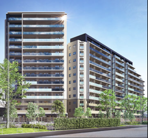 パークホームズ南船橋　外観完成予想図1