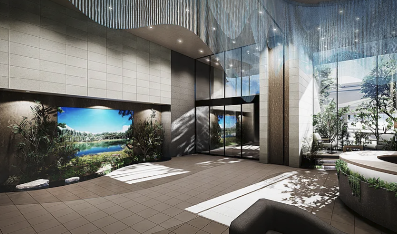 ファイル:ブランズシティ品川ルネ キャナル エントランスホール完成予想CG.png