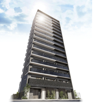 プレサンス レイズ 鶴舞公園　外観完成予想図