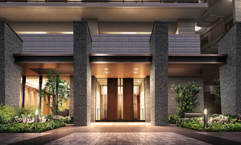 ファイル:ローレルスクエア健都ザ・テラス エントランス完成予想CG.png