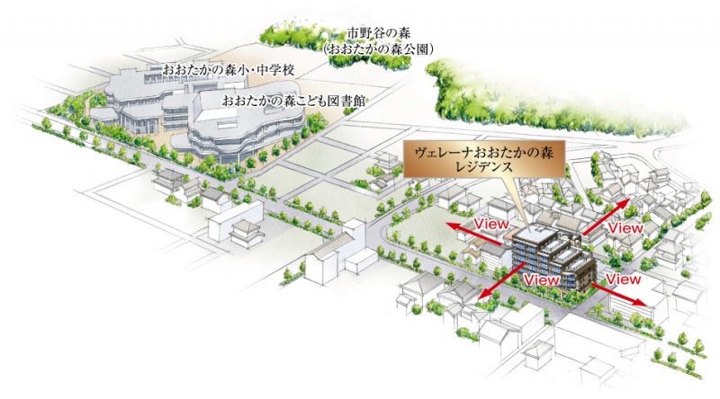 ファイル:ヴェレーナおおたかの森 レジデンスエリア概念図.jpg