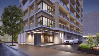 アルファガーデン宍道湖　エントエランスアプローチ完成予想図