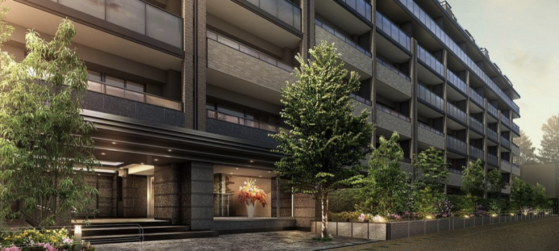 ファイル:ザ・パークハウス 武蔵野境南町 エントランスアプローチ完成予想図.png