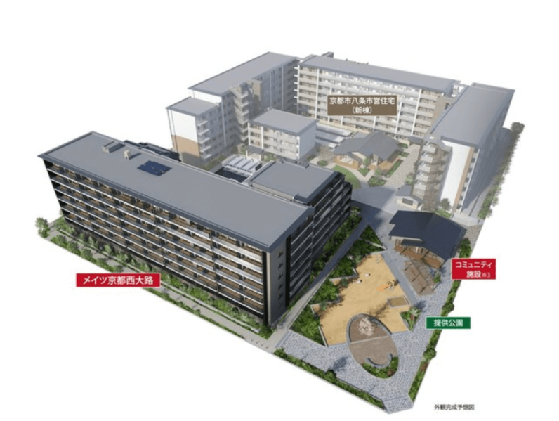 ファイル:メイツ京都西大路 外観完成予想図.png