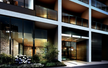 日本橋浜町ダイヤレジデンス エントランスアプローチ完成予想CG