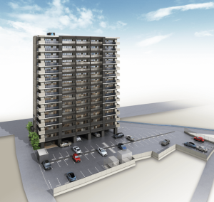 アルファステイツ松江駅南　外観完成予想図2