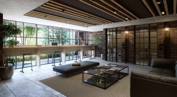 プレミスト立川　リモート＆ゲーミングルーム／オープンラウンジ完成予想図