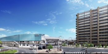 オーヴィジョン白木原駅　外観完成予想図1