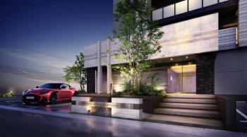 サンパーク大分駅南グラッセ　エントランスアプローチ完成予想CG