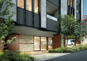 ピアース神楽坂レジデンス　エントランス完成予想CG