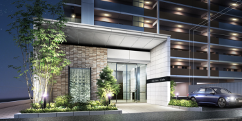 アルファステイツ問屋町（愛媛）　エントランスアプローチ完成予想図