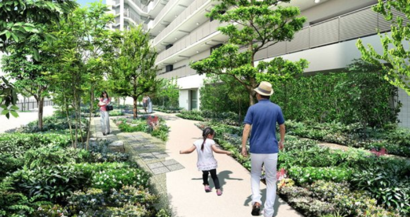 ファイル:ローレルスクエア健都ザ・レジデンス フェリティガーデン完成予想図.png