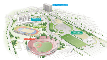 アドグランデ仙台宮城野　周辺施設イラスト