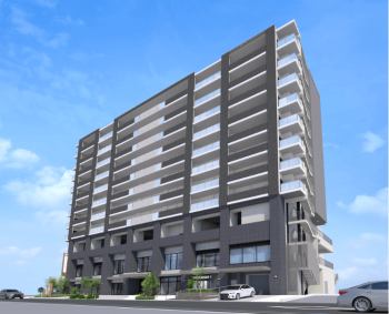 ココマチ高松アルファレジデンシア　外観完成予想図1