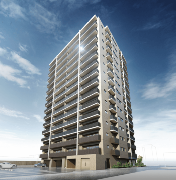 サーパス高知駅レジデンス　外観完成予想図