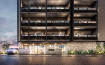 ファミリアーレ岩倉駅前　エントエランスアプローチ完成予想図