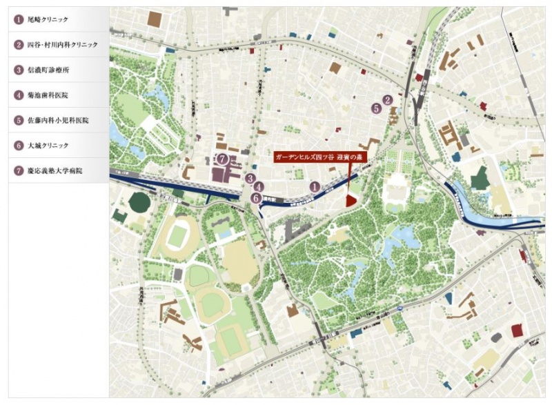 ファイル:ガーデンヒルズ四ツ谷 迎賓の森医療施設.JPG