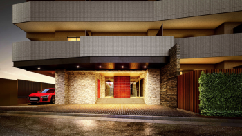 シティインデックス中野　エントランスアプローチ完成予想CG