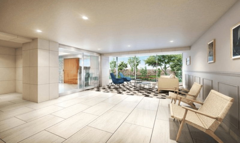 ファイル:セルアージュ上麻生アレーヌ エントランスラウンジ完成予想図.png