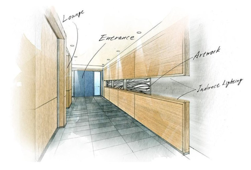 ファイル:ドレッセ鷺沼サウスプレイス エントランスホール完成予想イラスト.png