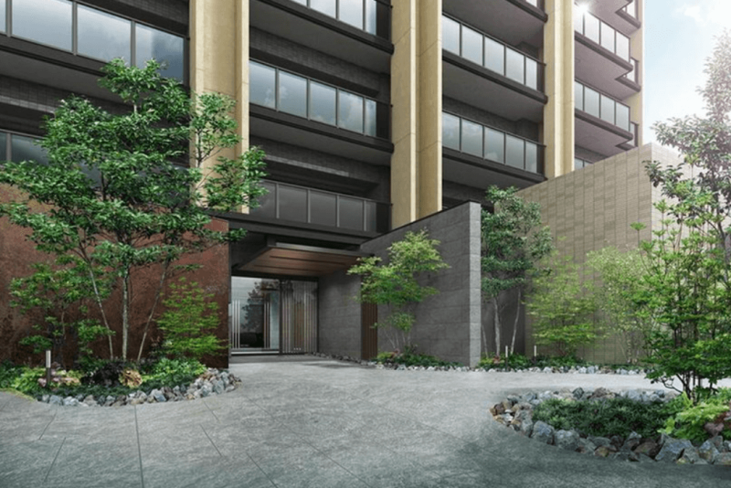 ファイル:マークネクスト下大利 エントエランスアプローチ完成予想図.png