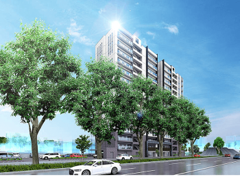 アルビオ・ガーデン南郷通イースト／ウエスト　外観完成予想図2