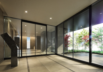 アルファスマート新居浜駅II　エントエランスホール完成予想図