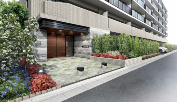 サンクレイドル北戸田II　エントランスアプローチ完成予想CG