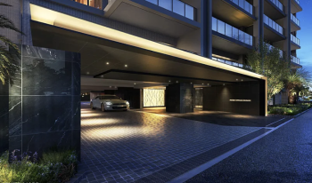 プレシス追浜駅前　エントエランスアプローチ完成予想図