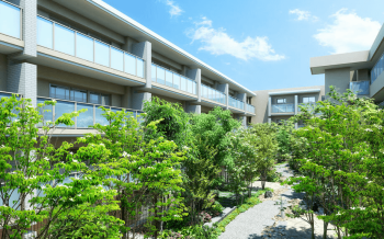 世田谷喜多見ザ・テラス　プライベートガーデン（中庭）完成予想図