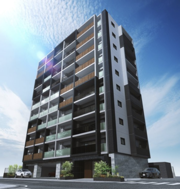 オープンレジデンシア渡辺通　外観完成予想図1