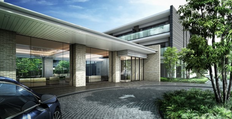 ファイル:ガーデンハウス越谷レイクタウン 車寄せ完成予想CG.png