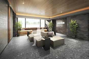 デュオヒルズ福生WEST　エントランス・ラウンジ完成予想図