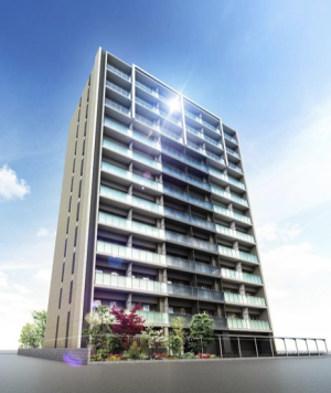 デュオヴェール川口芝テラス　外観完成予想CG