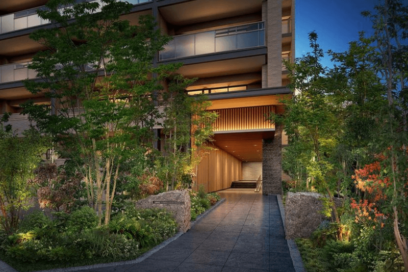 ファイル:プラウド都立大学 エントエランスアプローチ完成予想図.png