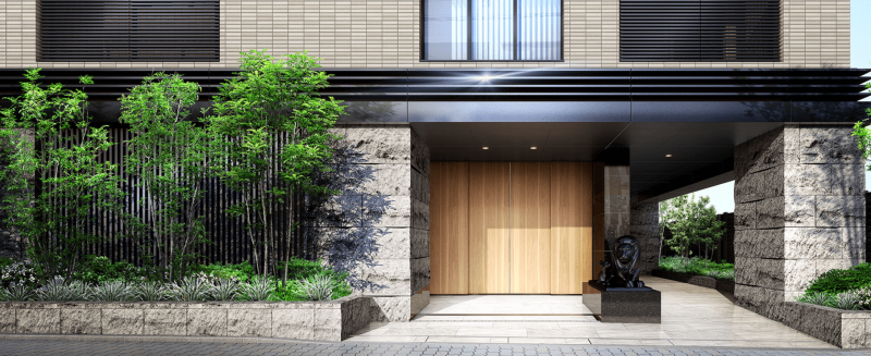 ファイル:ライオンズ文京茗荷谷 エントランスアプローチ完成予想CG.png