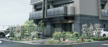 Livio THE KARASUGATSUJI（リビオ ザ 烏ヶ辻）エントランスアプローチ完成予想図