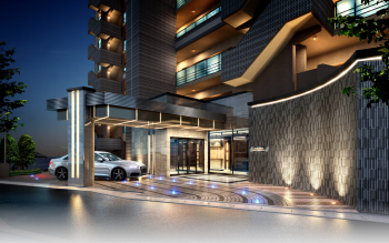 クレアホームズ道後緑台 ザ・レジデンス　エントランスアプローチ完成予想図