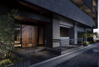 プレサンス ロジェ 庄内通駅前　エントエランスアプローチ完成予想図