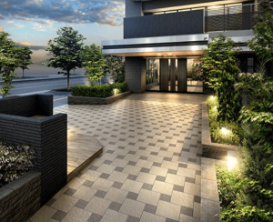 ポレスター松本大手ノースレジデンス　エントランスアプローチ完成予想図2