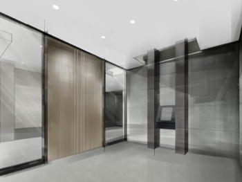 ラルステージ天神川駅前　メイン風除室完成予想図