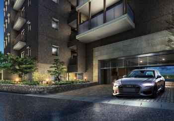 ワコーレThe御影　サブエントランス カーゲート完成予想CG