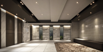 アクロス天神セントラルグロー　エントエランスホール完成予想図