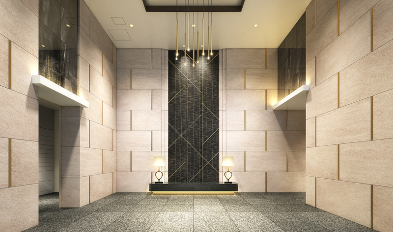 ファイル:ドレッセ都立大学 エントランスホール完成予想CG.png