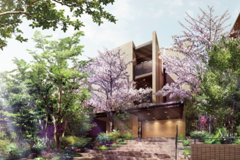 パークホームズ市が尾荏田西　桜彩の庭完成予想CG