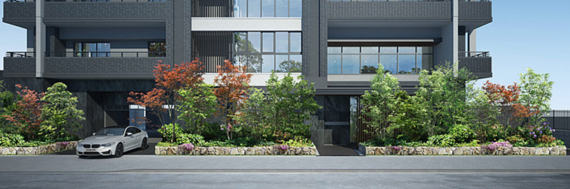 ファイル:ブランシエラ赤坂はなみずき通り エントランスアプーチ完成予想CG.png