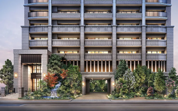 リバーガーデン都島　エントエランスアプローチ完成予想図