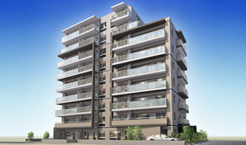 サンクレイドル柴又駅前　外観完成予想CG